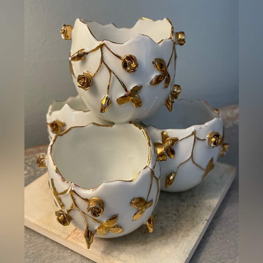 Antique Porcelain Stacked Four-Eggshell Vase